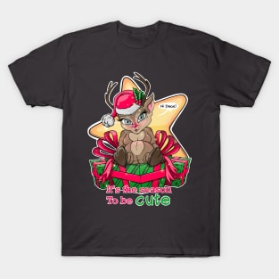 Christmas deer with gifts, it’s the season to be cute T-Shirt